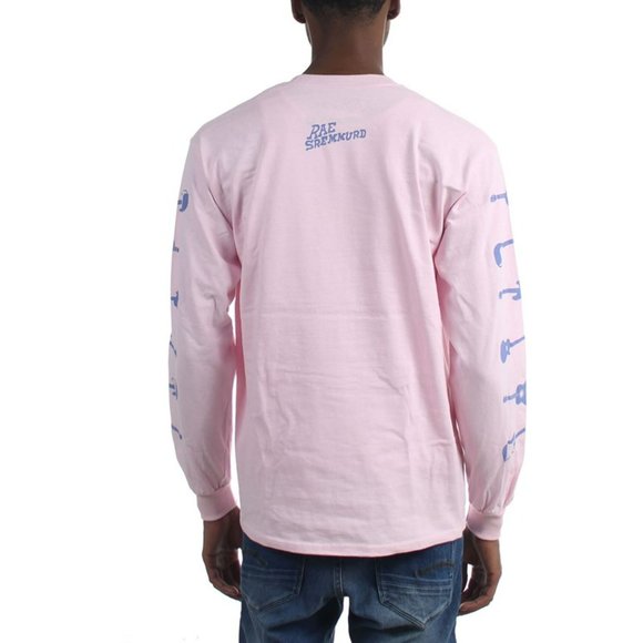 RAE SREMMURD Men's "Crowd Pleaser" Long Sleeve Double Sided Medium Pink - Picture 6 of 8